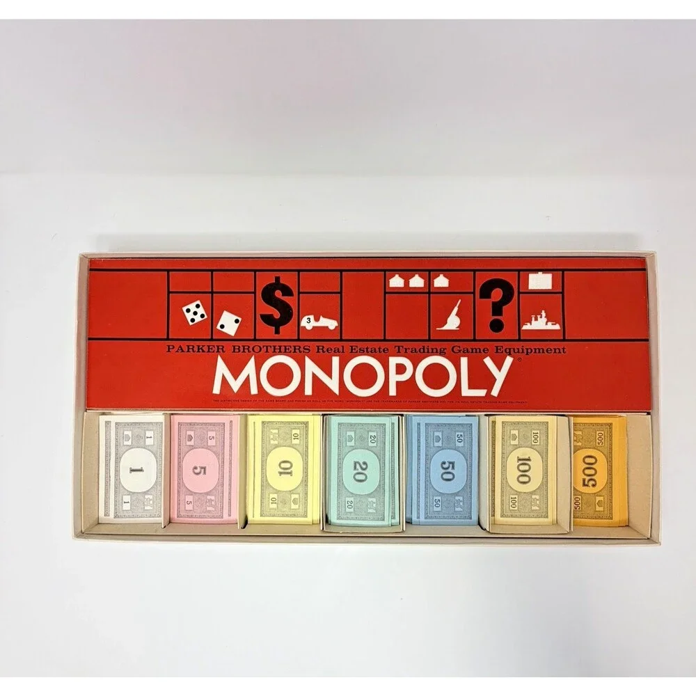 Parker Brothers Monopoly 1961 Vintage Board Game Complete Set Original Pieces
